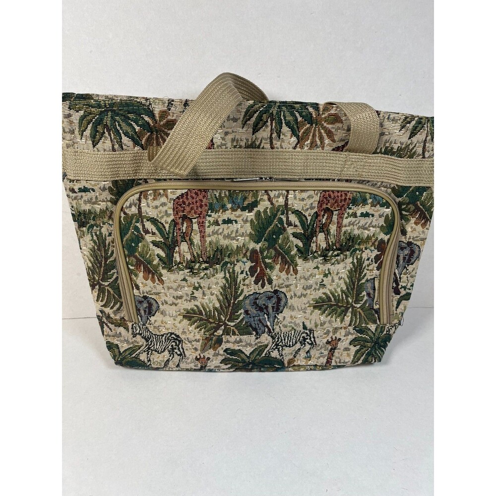 Vintage Carpet tapestry Bovano USA safari Shoulder bag